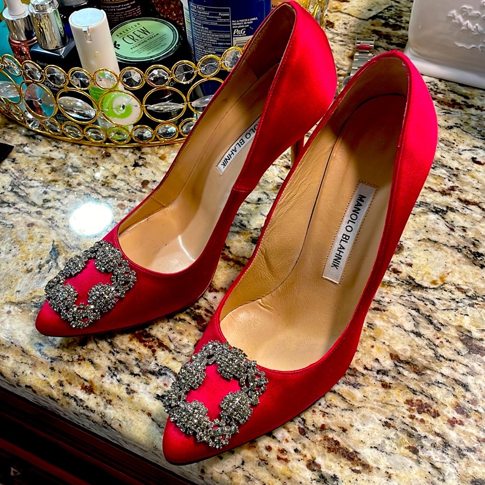 Manolo Blahnik Buckle Heels